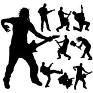 Vector silhouettes man N15
