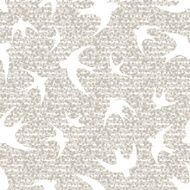 White silhouettes of swallows with floral ornament