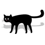 Black Cat Vector Illustration N2