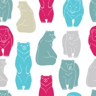 Bears seamless pattern N7