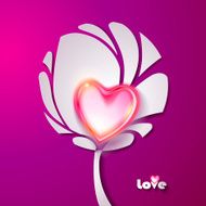 Paper tree with big heart N2