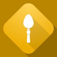 Vector icon of Spoon with a long shadow