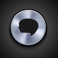 vector metal icon on gray background Eps10 N10