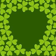 Floral background with clover