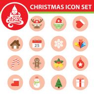 Christmas symbol icon set N2