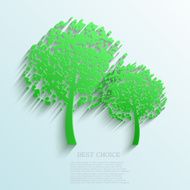 Vector tree background Eps10