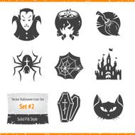 Halloween vector icons set N44