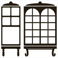 furniture icons of cabinet isolated on white background N2