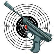 gun against the target N3