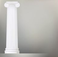architectural background with ionic column