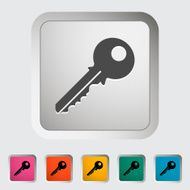 Key flat icon N2
