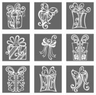 Set of Ornamental Holiday Gifts