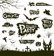 Happy Halloween Silhouette collections