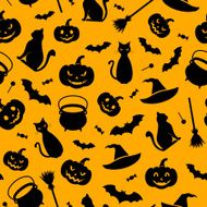 Halloween seamless background Vector illustration N2