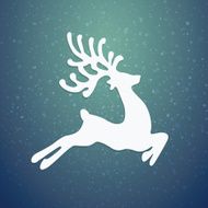 reindeer winter background N6