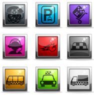 taxi services icon set N7
