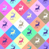 Seamless pattern with deer N4