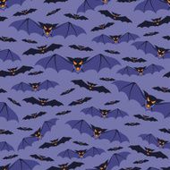 Halloween seamless pattern with bats