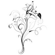 Abstract floral illustration for design Vector N2