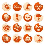 Apocalyptic and natural disasters stickers