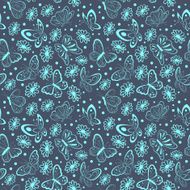 Beautiful butterflies seamless N2
