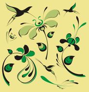 Birds And Flowers N13