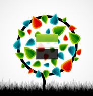 Vector abstract tree background