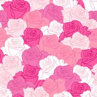 Seamless pattern with flowers roses N11