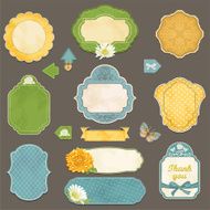 Collection florals labels