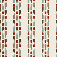 Seamless Pattern Of The Bottles