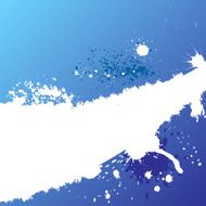 Blue ink background