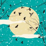 Romantic winter background N2