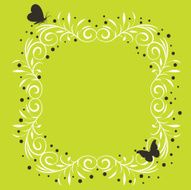 floral frame N256