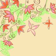 abstract floral background N180