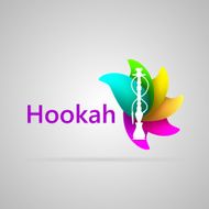 Colorful vector illustration for hookah