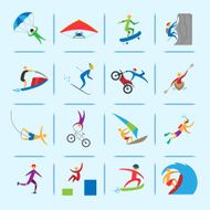 Extreme sports icons
