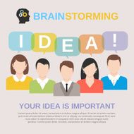 Idea brainstorming concept