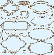 Vintage ornate set N2