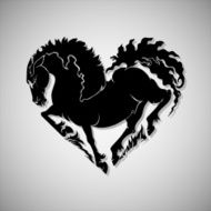 heart with horse N4