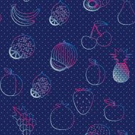 Fruit seamless pattern The image of fruits and berries N3
