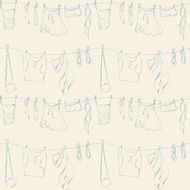 Seamless pattern with clothes N8