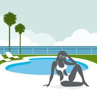 Summer and swimming pool N2