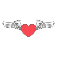 heart angel design elements N2