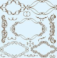 Swirl ornate art set