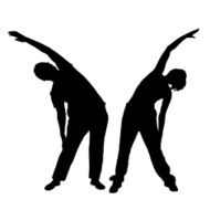 Vector silhouette of a couple N228