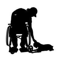 Vector silhouettes of man N76