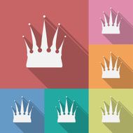 Icon of Crown Flat style N2