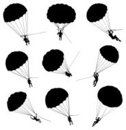 People parasailing