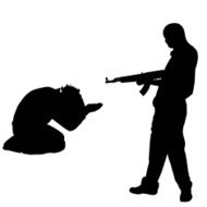 Vector silhouette of a man N935