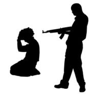 Vector silhouette of a man N936